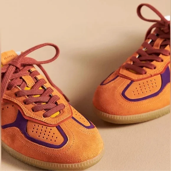 Alohas TB.490 RIFE ORANGE LEATHER SNEAKERS - Picture 4 of 13